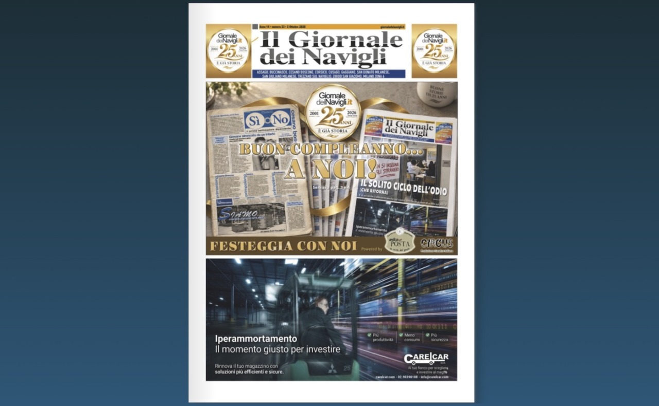 Puoi leggere qui il nuovo numero dell’edizione cartacea de Il Giornale dei Navigli online