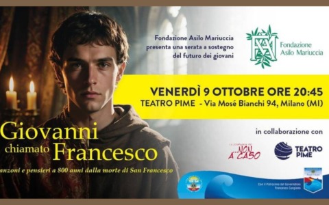 San Francesco in scena a Milano: la compagnia “Non A Caso” porta al Pime “Giovanni chiamato Francesco”
