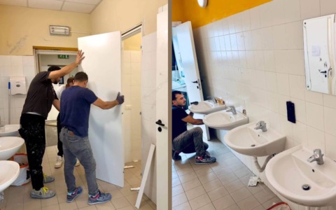 Scuola devastata a Rozzano, in un weekend Magdy (ex minore accolto in comunità) la ripara a sue spese