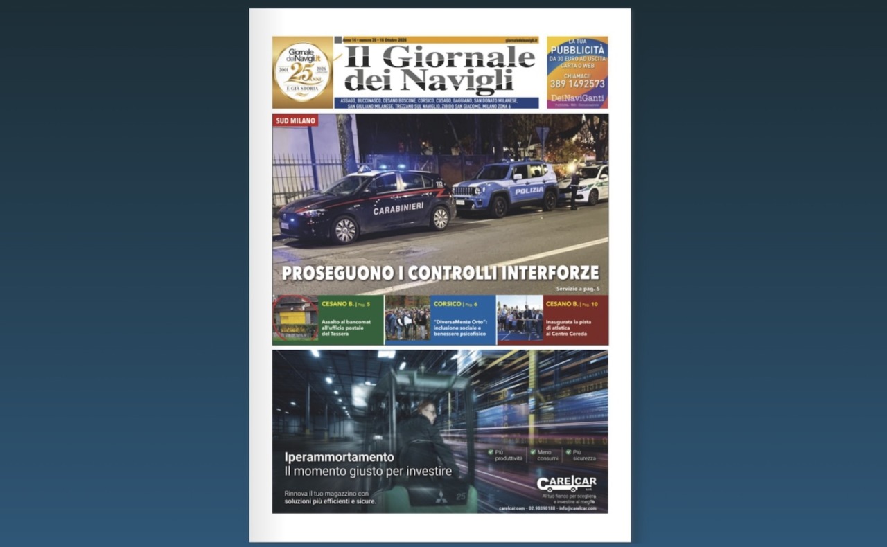 Puoi leggere qui il nuovo numero dell’edizione cartacea de Il Giornale dei Navigli online